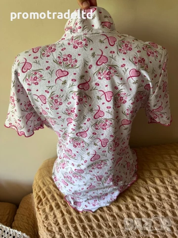 Пижама крепон къс ръкав 7/8 панталон Ареал Areal, снимка 3 - Пижами - 50871054