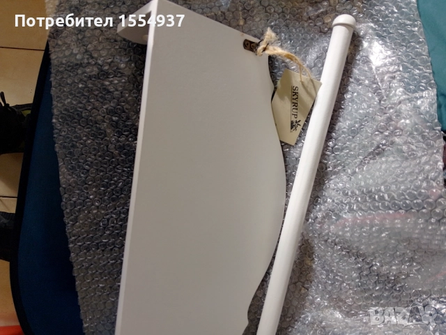 Винтидж дървена стойка за хартия/ хавлия , снимка 3 - Други - 52389867