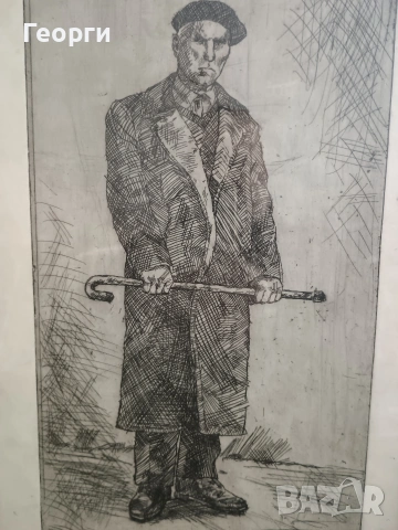 Картина офорт-42, снимка 7 - Антикварни и старинни предмети - 53768719