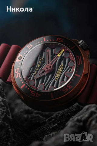 Nubeo VENTANA Dark Magma Automatic – Limited Edition – перфектно състояние, неносен, снимка 8 - Мъжки - 52348638
