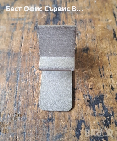 щипка за пари стоманена сребриста масивна матова, снимка 4 - Други - 54038624