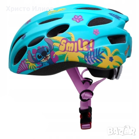 Детска Каска за велосипед колело Стич Disney Stitch , снимка 2 - Аксесоари за велосипеди - 51912225