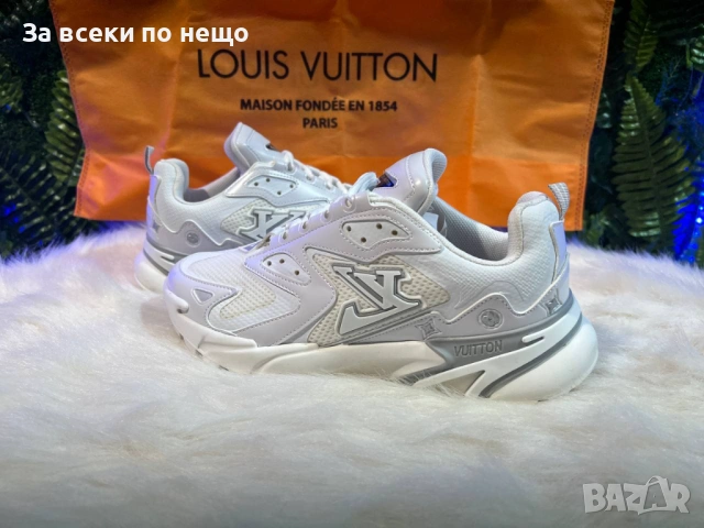 LV Runner Tatic Sneaker Мъжки Маратонки С Кутия👟Мъжки Спортни Обувки Бяло Код S443, снимка 2 - Маратонки - 53802891