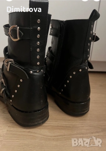 Боти Bata естествена кожа, снимка 6 - Дамски боти - 53792770