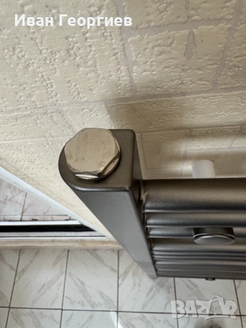 Алуминиева лира за баня сива - габарит 40х90 см - 426W, снимка 10 - Радиатори - 51509848