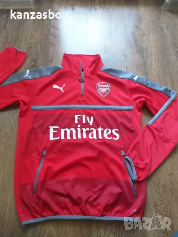 PUMA Football Fan Arsenal AFC 1/4 Training Top - мъжка футболна блуза М, снимка 4 - Спортни дрехи, екипи - 47709460