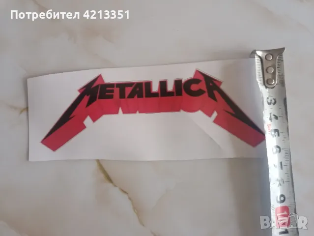 Стикер METALLICA, снимка 2 - Други - 47159842