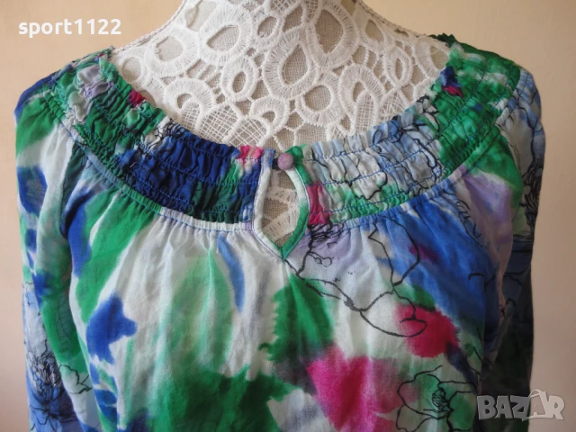 Esprit/S-M/памук и коприна/дамска блуза, снимка 3 - Блузи с дълъг ръкав и пуловери - 51015857