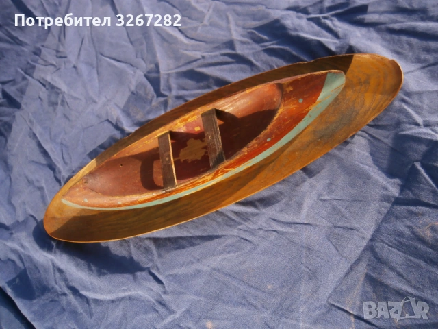 Лодка,Макет,Индианска,Кану,Пирога,Ретро, снимка 9 - Антикварни и старинни предмети - 53026065