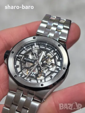 Мъжки Edox Delfin Mecano Skeleton , снимка 4 - Мъжки - 48957933