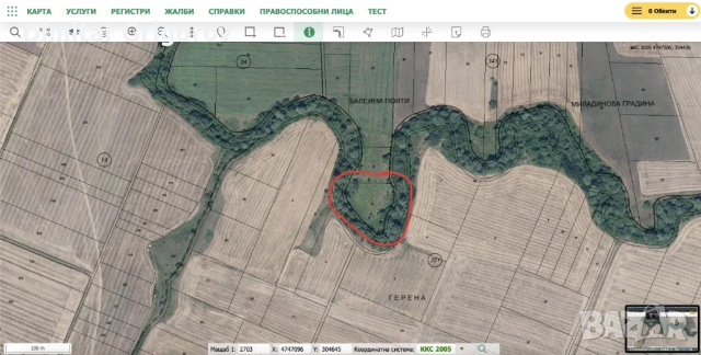 земя до река, снимка 2 - Земеделска земя - 50749526