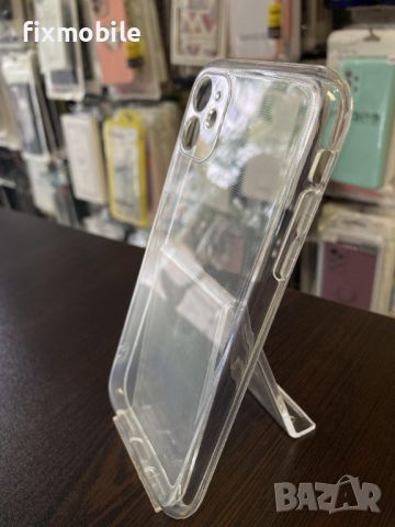 Apple iPhone 11 Прозрачен силиконов кейс/гръб, снимка 4 - Калъфи, кейсове - 46658178