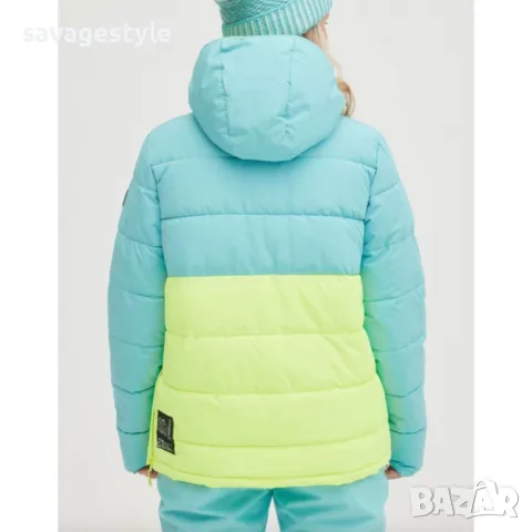 Дамско зимно яке ONEILL O'riginals Puffy Anorak Jacket Blue/Yellow W, снимка 2 - Якета - 47758079