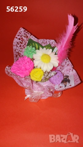 Букети от глицеринови цветя