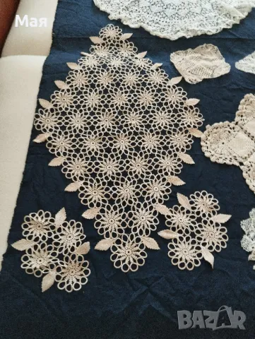 Красиви плетени покривки , едновремешни, снимка 9 - Антикварни и старинни предмети - 50431446