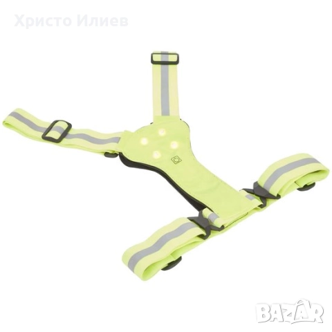 Светлоотразителна жилетка за безопасност с LED осветление Светлоотразителна LED жилетка неонова, снимка 3 - Спортна екипировка - 52940161