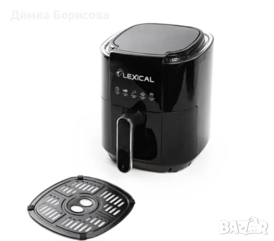 Фритюрник с горещ въздух Lexical Airfryer LAF-3011-1/2 1200W 3.5L бял/черен, снимка 6 - Фритюрници - 48081269