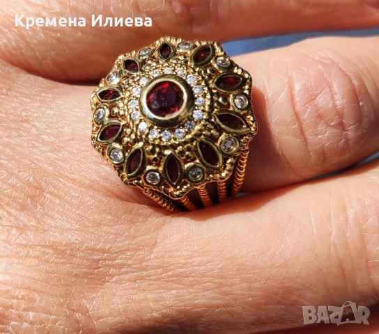 Сребърен пръстен , снимка 3 - Пръстени - 53991942