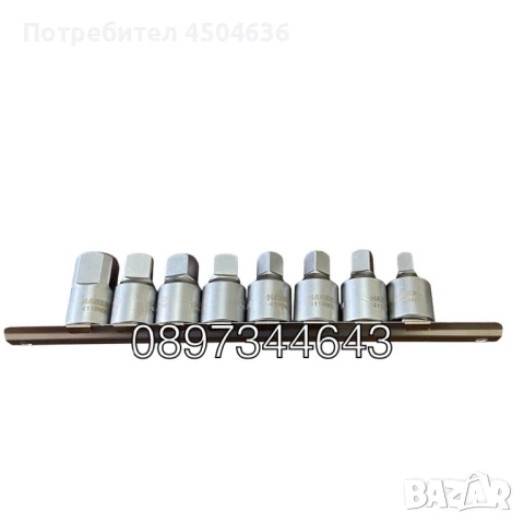 Вложки за картер HAWEK-1/2", 8-19мм, 8 части, снимка 4 - Други инструменти - 51364943