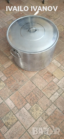 Казан на Хром Силистра 60литра дебела неръждавеика 2мм алпака 