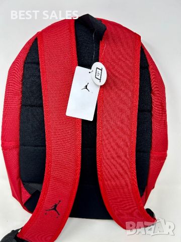 Нови Раници NIKE JORDAN Backpack/Black and Red Gym Джордан Раница Nike, снимка 2 - Чанти - 46186400