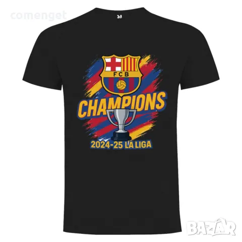Шампионски тениски БАРСЕЛОНА / BARCELONA 2024-2025! Поръчай модел с ТВОЯ идея, снимка 3 - Тениски - 50333437