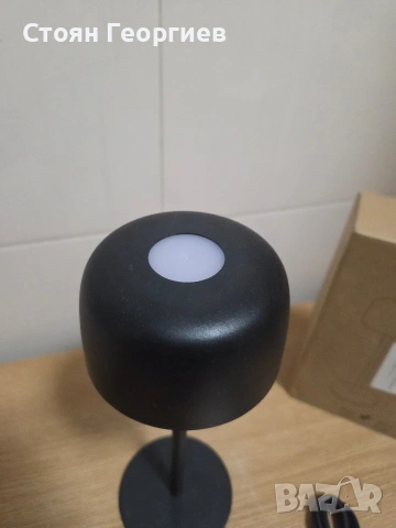 Aкумулаторна LED настолна лампа Lindby Arietty в черен цвят., снимка 2 - Лед осветление - 53389818
