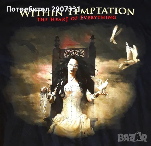 Тениска групи Within Temptation, снимка 2 - Тениски - 48082783