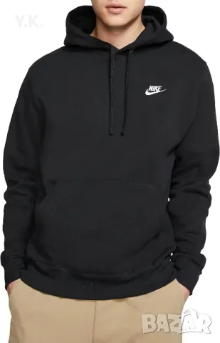 Оригинален мъжки суичър Nike Club Fleece, снимка 4 - Суичъри - 49191311