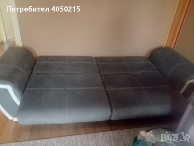Продавам диван сив + бяла кожа с гаранция до декември 2024 , снимка 6 - Дивани и мека мебел - 45050408