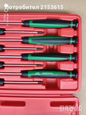 MAC Tools  8 x TORX Precision Tamper-Resistant Torx® Screwdriver Set Mini Precision Tip, снимка 3 - Отвертки - 48561323