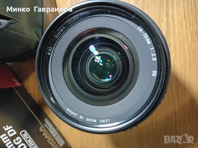Обектив Sigma 24-70 за Canon, снимка 3 - Обективи и филтри - 53939508