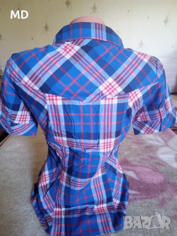 Дамска риза каре, снимка 2 - Ризи - 50444900