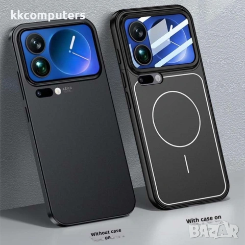 GKK Магнитен Калъф за Xiaomi 17 Pro - PC, Детайлен капак за камера, С включено стъкло, 4 цвята, снимка 8 - Калъфи, кейсове - 53885088