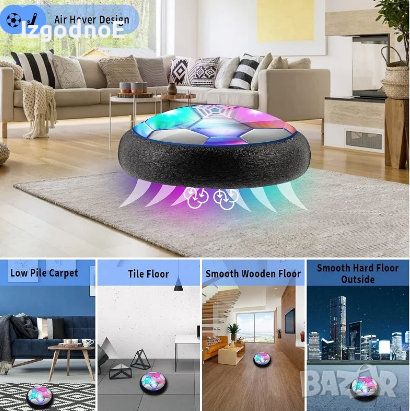 Въздушна футболна топка Hover Ball, футболна топка на батерии, снимка 2 - Играчки за стая - 45718577