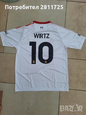 Тениска Ливърпул - Виртц 2025/26