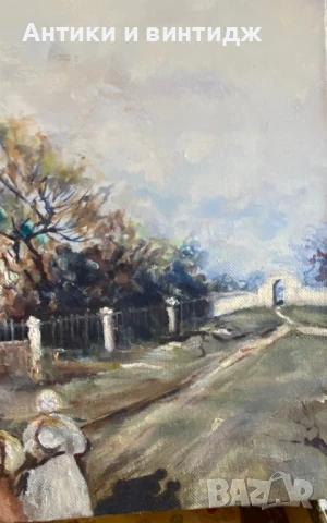 Маслена картина Руски сюжет платно, снимка 4 - Картини - 50706266