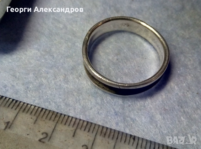 Стилен Винтидж АРТ Модел СРЕБЪРЕН ПРЪСТЕН Тип ХАЛКА Лакирано СРЕБРО 925, снимка 4 - Пръстени - 52776056