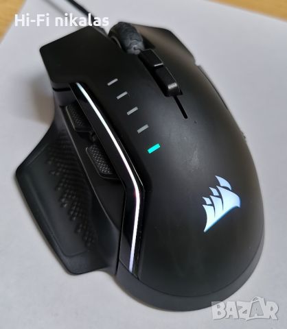 RGB геймърска мишка CORSAIR Glaive RGB PRO, снимка 2 - Клавиатури и мишки - 45841406