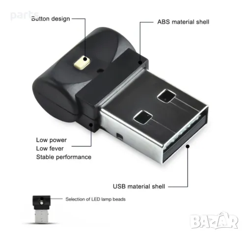 Осветление за автомобил USB, снимка 5 - Аксесоари и консумативи - 47577330