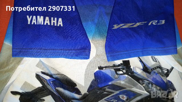 Тениска с мотоциклет Yamaha YZF R3. официален продукт, снимка 3 - Тениски - 46522816