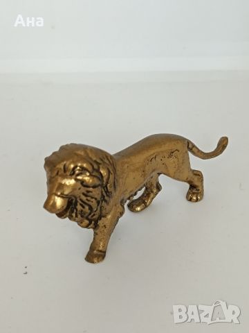 Красив бронзов лъв , снимка 3 - Антикварни и старинни предмети - 46395385