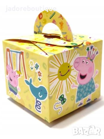 8 бр/к-кт Сглобяеми кутийки за подаръчета/ лакомства Peppa pig Прасето Пепа 1ви вид, снимка 1 - Други - 46254304