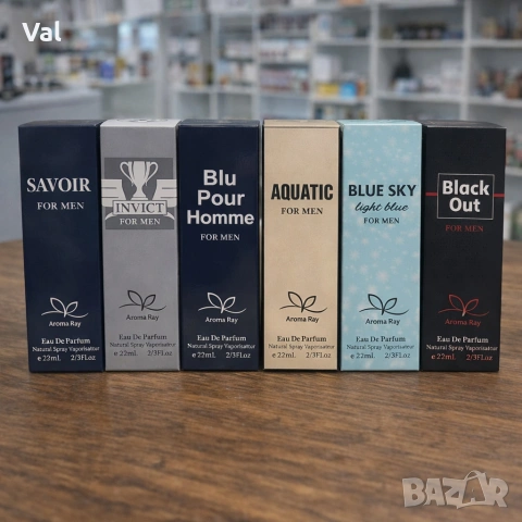 Луксозен сет от 6 мъжки парфюма по 22мл – изискано ароматно преживяване, снимка 2 - Мъжки парфюми - 53916121