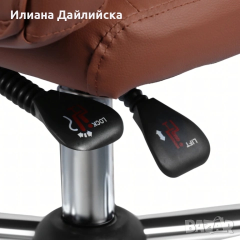 РАЗПРОДАЖБА! Ергономичен офис стол с лумбална опора от еко кожа–комфорт за дълги часове без болки!, снимка 5 - Столове - 53046479