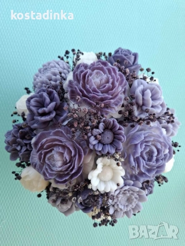 Сапунени букети , снимка 3 - Изкуствени цветя - 51714080