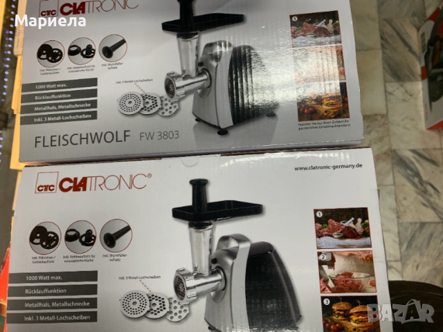 Месомелачка 1000W , пълначка , приставки, снимка 4 - Месомелачки - 52799759