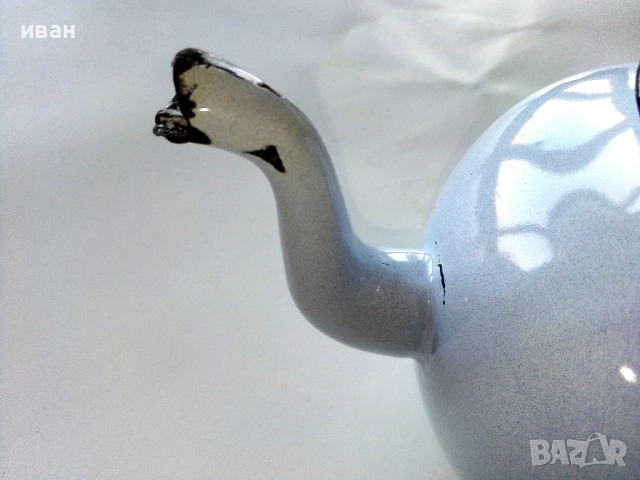 Стар,малък емайлиран чайник - 1975г., снимка 2 - Други ценни предмети - 52886312