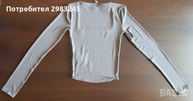 Дамска блуза с дълги ръкави и дълбоко деколте, снимка 2 - Блузи с дълъг ръкав и пуловери - 54243280