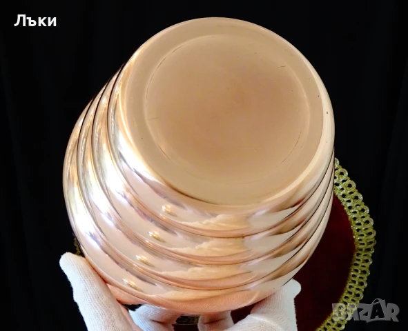 Медна делва,урна,меден съд с капак 2 литра. , снимка 9 - Антикварни и старинни предмети - 51387941